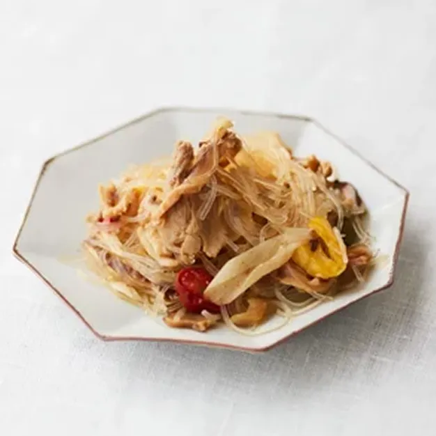  豚肉と春雨のさっぱりポン酢炒め