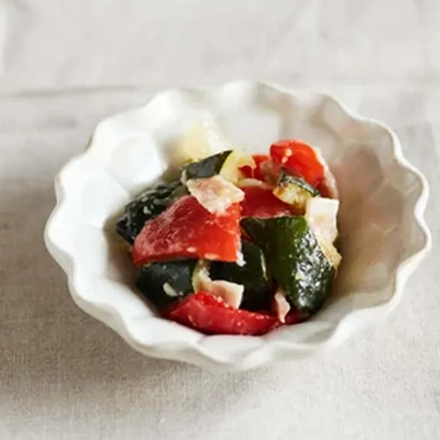 洋野菜とベーコンの塩麹ソテー